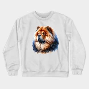 Chow Chow Watercolor - Beautiful Dog Crewneck Sweatshirt